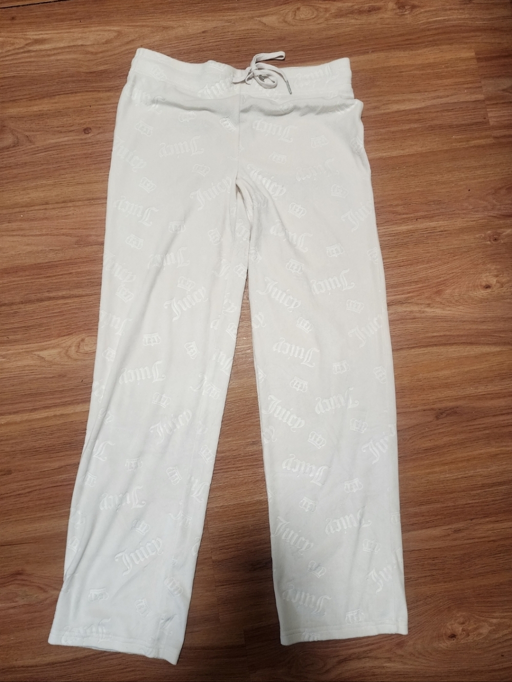 Juicy Couture Ivory Logo Lounge Pants